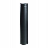 vamzdis - Juodas plieninis kamino vamzdis 120 mm 100 cm - 1 nuotrauka