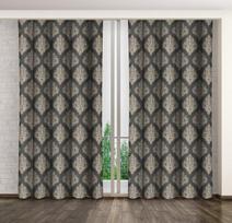 naktine uzuolaida 140 x 270 - Naktinė užuolaida ZME-052, aukso/grafito, 140 cm x 270 cm - 2 nuotrauka