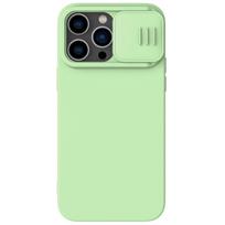 apple telefono dekliukai - Nillkin CamShield Silky Magnetic Silicone Apple iPhone 14 Pro šviesiai žalias - 1 nuotrauka