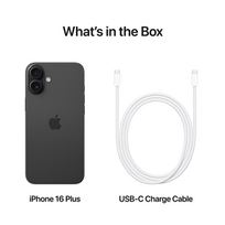 mobilus telefonai 512gb - Apple iPhone 16 Plus 512GB Black (Juodas) - 5 nuotrauka