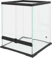 kabelis 5x4 - "PawHut" terariumas roplių maitinimo dėžutė Ventiliacija prieš pabėgimą 120L stiklinis terariumas kabelių valdymas amfibijų voras metalas juodas 45x45x60cm - 1 nuotrauka