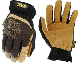 Darbo pirštinės pirštuotos Mechanix Wear FastFit LFF-75-008, natūrali oda, ruda/juoda, S, 2 vnt.