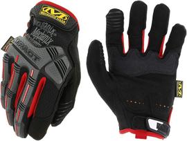 Darbo pirštinės suvirintojų Mechanix Wear M-Pact 52, dirbtinė oda, juoda/raudona, L, 2 vnt.