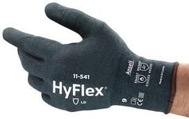 Darbo pirštinės pirštuotos Ansell HyFlex 11-541, nerūdijantysis plienas/nailonas/nitrilas, pilka, 8, 2 vnt.