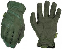Darbo pirštinės pirštuotos Mechanix Wear FastFit Olive Drab, suaugusiems, dirbtinė oda, žalia, L