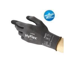 Darbo pirštinės pirštuotos Ansell HyFlex 11-840, nailonas/nitrilas, pilka, 11