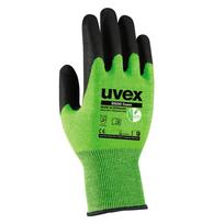 Darbo pirštinės gumotos Uvex D500 Foam, suaugusiems, poliamidas, juoda/žalia, 10