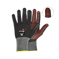 Darbo pirštinės GRIPS DOTTY aplietos nitrilu,  Gloves PRO
