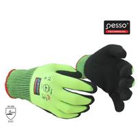 Nailoninės darbo pirštinės aplietos nitrilu Pesso Flex Foam Nitrile Sandy