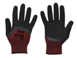 Sodo ir darbo pirštinės Bradas FLASH GRIP RED FULL, 11 dydis, 6 vnt.
