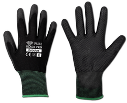 Sodo ir darbo pirštinės Bradas PURE BLACK PRO, 11 dydis, 6 vnt.