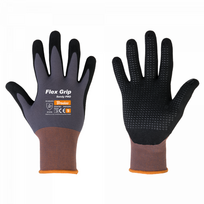 Apsauginės darbo pirštinės Bradas FLEX GRIP SANDY PRO, 8 dydis, 6 vnt.