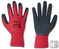 Apsauginės darbo pirštinės Bradas PERFECT GRIP RED, 11 dydis, 6 vnt.