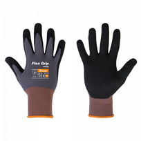 Apsauginės darbo pirštinės Bradas FLEX GRIP SANDY, 8 dydis, 6 vnt.