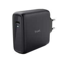 ikroviklis usb c 100w - MOBILE CHARGER WALL MAXO 100W/USB-C Juodas 24818 TRUST - 1 nuotrauka