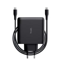 ikroviklis usb c 100w - MOBILE CHARGER WALL MAXO 100W/USB-C Juodas 24818 TRUST - 2 nuotrauka