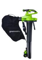 akumuliatoriu pakrovejas - Akumuliatorinis lapų pūstuvas Greenworks GD40BVII; 40 V (be akumuliatoriaus ir pakrovėjo) - 1 nuotrauka