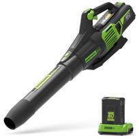 greenworks akumuliatoriu - Akumuliatorinis lapų pūstuvas Greenworks GD60ABK4; 60 V; 1x4,0 Ah akum. - 1 nuotrauka