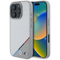 apple iphone 3 telefonas - BMW "M Carbon Tricolor Line MagSafe Case iPhone 16 Pro" Grey - 1 nuotrauka