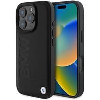 BMW "Leather Hot Stamp MagSafe iPhone 16 Pro" Black