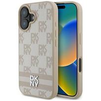Dkny "Checkered Pattern Printed Stripes Case iPhone 16" Pink