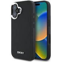 Dkny "Plain Silver Logo MagSafe Case iPhone 16" Black