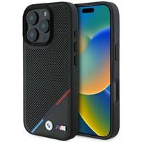 apple pro 3 - BMW "M Perforated Tricolor Line MagSafe Case iPhone 16 Pro" Black - 1 nuotrauka