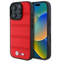 apple pro 3 - BMW "M Perforated And Stitched Line MagSafe Case iPhone 16 Pro" Red - 1 nuotrauka