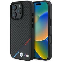 BMW "M Carbon Tricolor Line MagSafe Case iPhone 16 Pro Max" Black