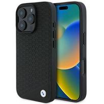 BMW "Sign Leather Diamond Metal Logo MagSafe iPhone 16 Pro Max" Black