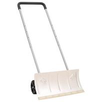 Vidaxl sniego kastuvas su prailginama rankena, sidabrinis, 61cm