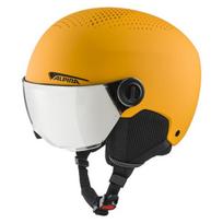Slidinėjimo šalmas Alpina Zupo Visor Q-Lite Burned, geltonas