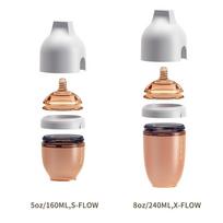 buteliukai vaikiski -  Ultra Wide Neck pilkas 6 mėn.+, 240 ml - 2 nuotrauka