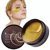 gold snail eye patch -  MIZON hidrogelio paakių pagalvėlės, 60 vnt. - 5 nuotrauka