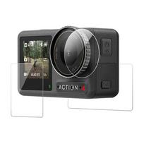 osmo action priedai - Grūdinto stiklo plėvelė TELESIN skirta DJI Osmo Action 4/3 - 2 nuotrauka