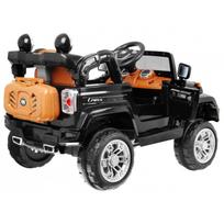 elektromobilis jeep - Vaikiškas vienvietis elektromobilis Jeep JJ245, juodas - 3 nuotrauka