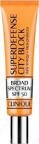 veido kremai nuo saules spf 50 - Apsauginis veido kremas nuo saulės Clinique Superdefense City Block SPF 50, 40 ml - 1 nuotrauka