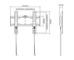 laikiklis 30 - GEMBIRD WM-42F-01 23-42" - 1 nuotrauka