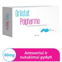 kapsules - Orlistat Polpharma, 60mg,, kietosios kapsulės, N42 - 4 nuotrauka