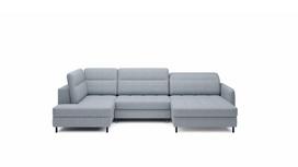 u formos minkst - Kampinė sofa Berrto Aubron 100, mėlyna, kairinė, 165 x 306 cm x 100 cm - 2 nuotrauka