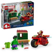 lego motociklas - LEGO Marvel Geležinis žmogus su motociklu ir Halkas 76287 - 2 nuotrauka