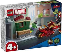 lego motociklas - LEGO Marvel Geležinis žmogus su motociklu ir Halkas 76287 - 3 nuotrauka
