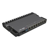 lan sakotuvas - MikroTik | RouterBOARD | RB5009UPr+S+IN | No Wi-Fi | 10/100 Mbps (RJ-45) ports quan - 1 nuotrauka