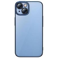 Baseus "Glitter Transparent Case + Tempered Glass iPhone 14 Plus" Blue