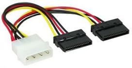 sata maitinimo kabelis - Gembird CC-SATA-PSY Cable 0.15m - 1 nuotrauka
