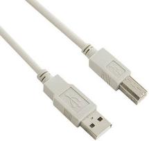 4World USB Type A To USB Type B 1.8m Gray