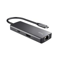 usb adapter usb port - Dokstacija Trust Dalyx 6-in-1 USB-C Multi-Port - 3 nuotrauka
