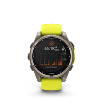 garmin fenix 3 - Garmin Fenix 8 Sapphire Solar 51mm Yellow (Geltonas) - 2 nuotrauka