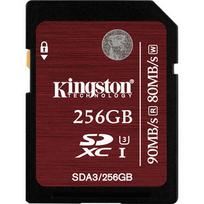 Atminties kortelė Kingston SDXC 256GB UHS1 CL3, Sparta 90/80MBs