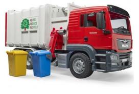 bruder siuksliaveze - Bruder MAN TGS Side Loader Garbage Truck 03761 - 2 nuotrauka